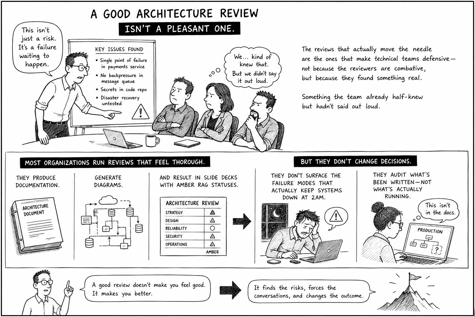 An architecture review that doesnt hurt, doesnt work